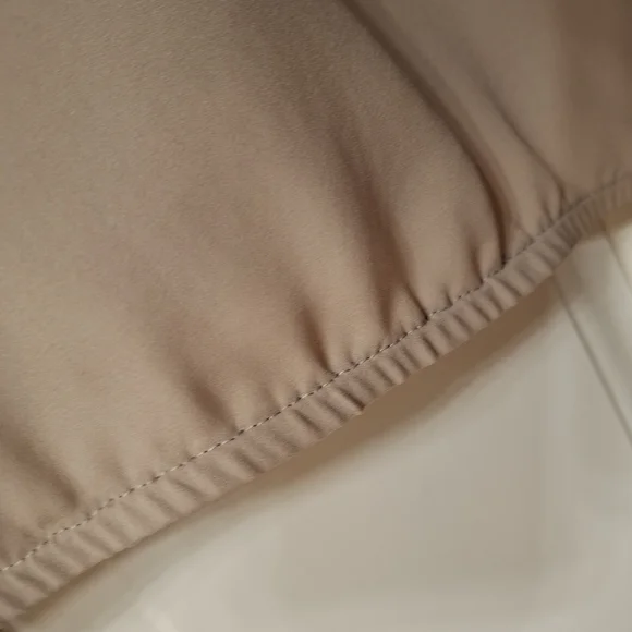 LOFT Tan  Embellished Short Sleeve Top - Picture 8 of 12